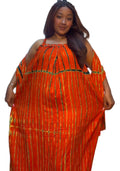 Sleeveless dera with scarf