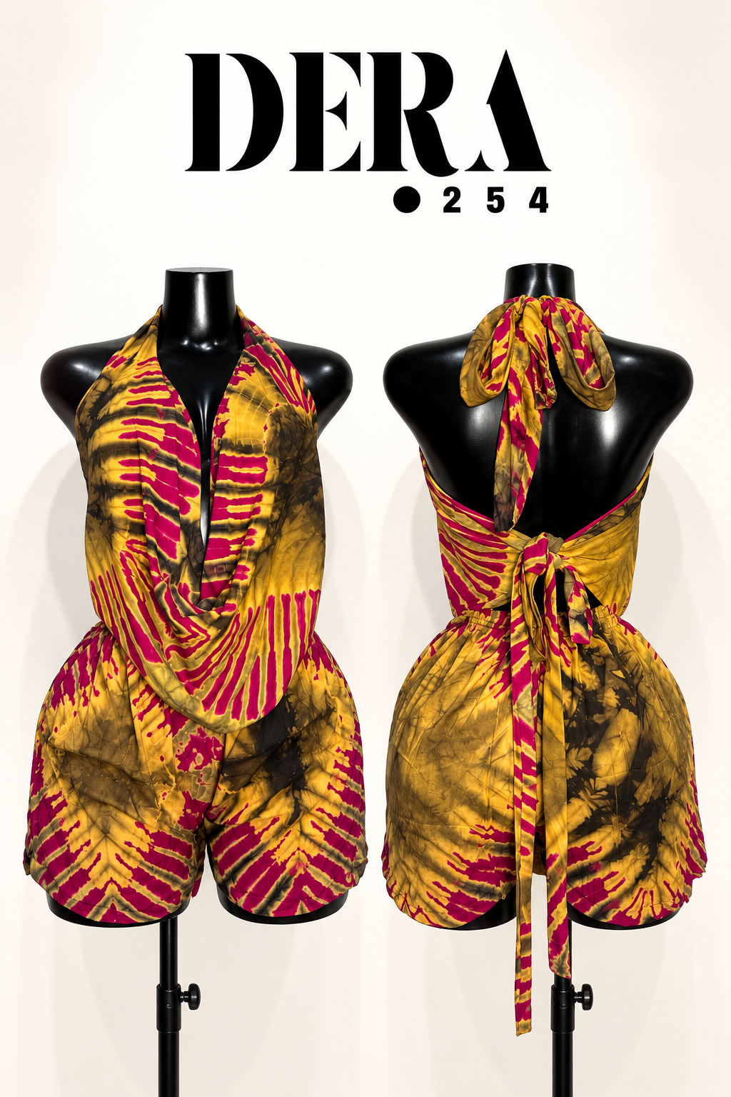 Cowl top + short set