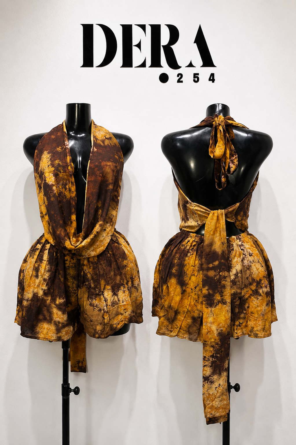 Low cowl top + short set