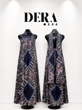 Sleeveless dera + scarf