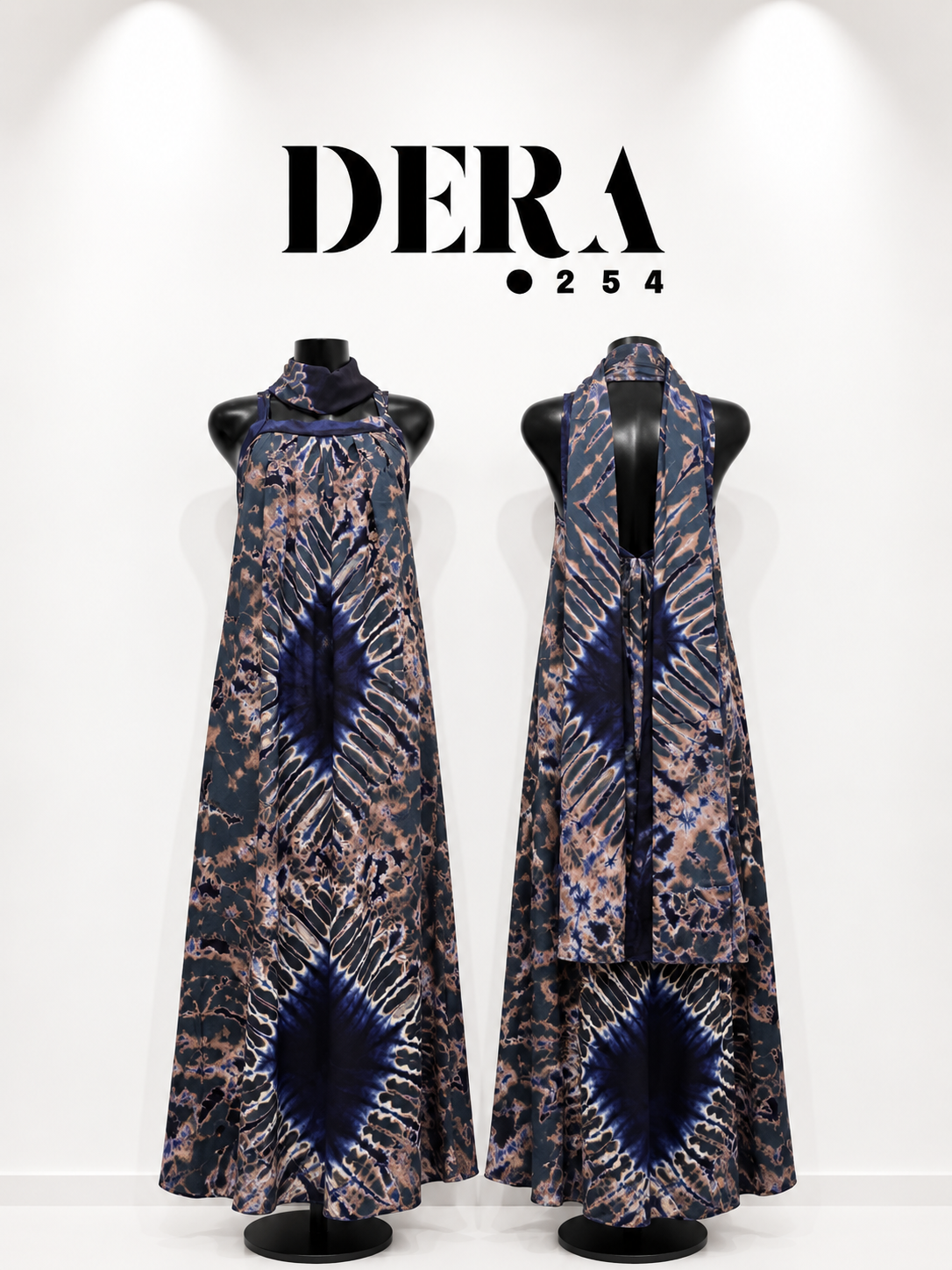 Sleeveless dera + scarf