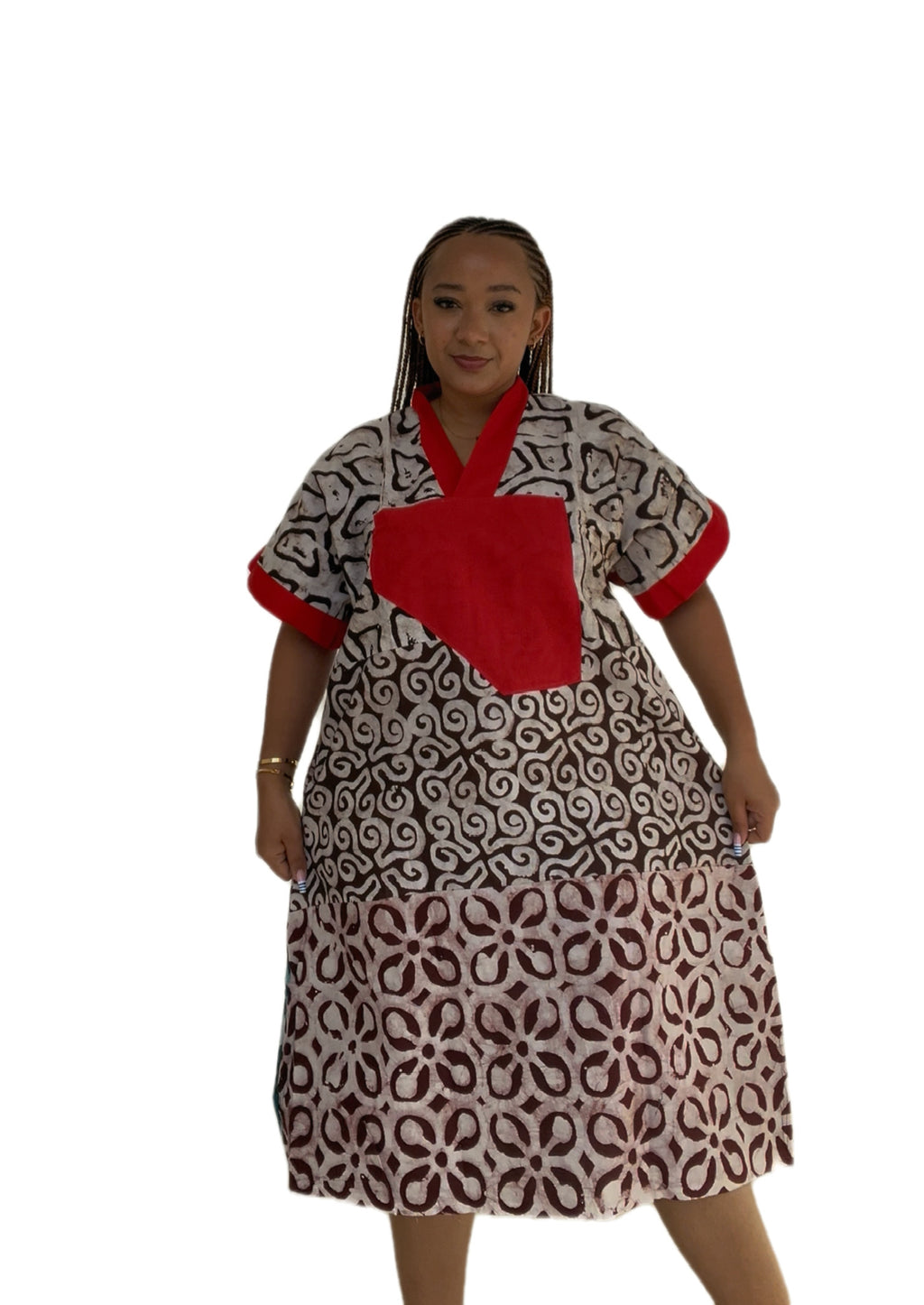 Mix Batik Short Dress