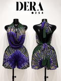 Cowl top+short set