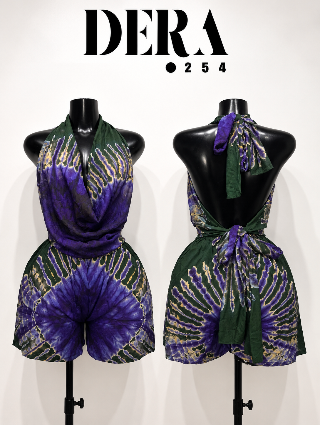 Cowl top+short set