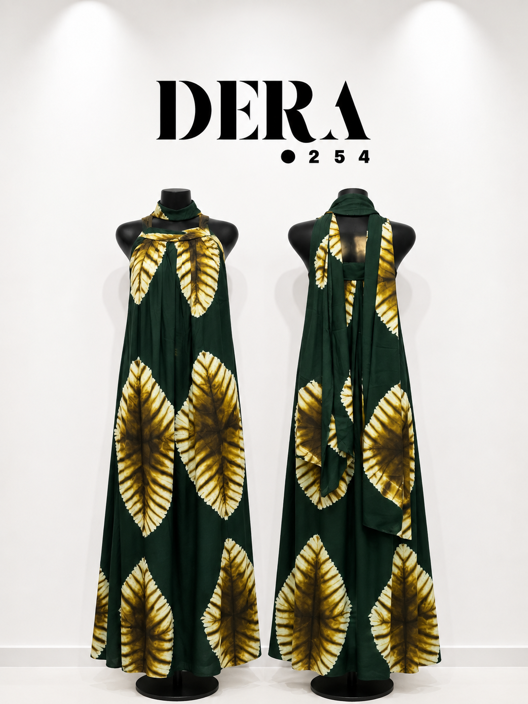 Sleeveless dera + scarf