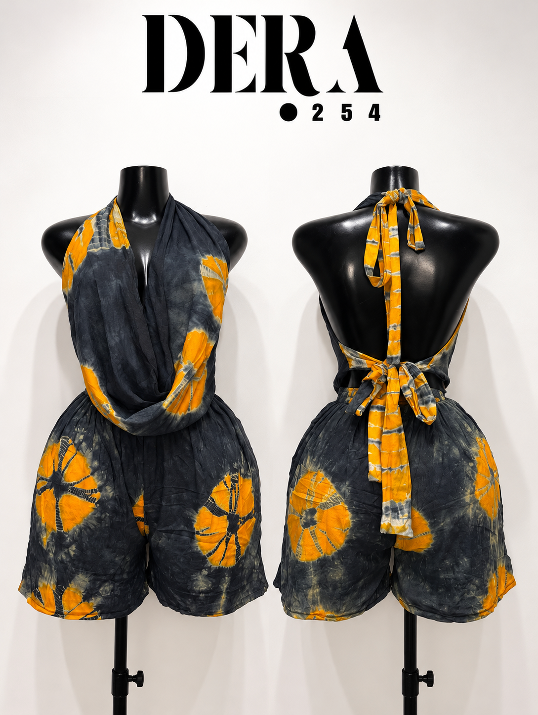 Cowl top +short set