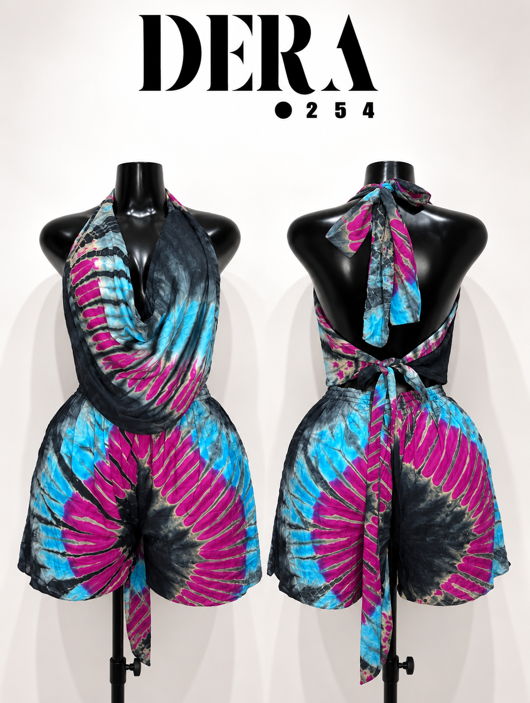 Cowl top+ short set