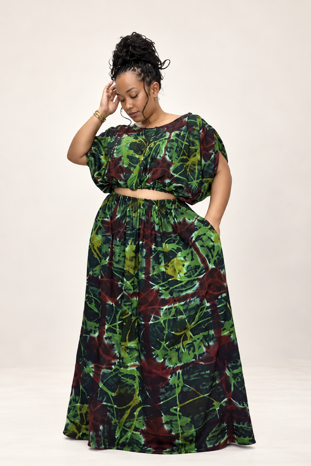 Ola set (Adire-Batik)